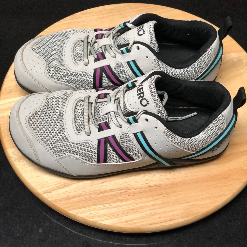 Xero Shoes Prio Womens 8.5 Barefoot Shoes Grey Purple Minimalist Running Outdoor - Picture 8 of 16